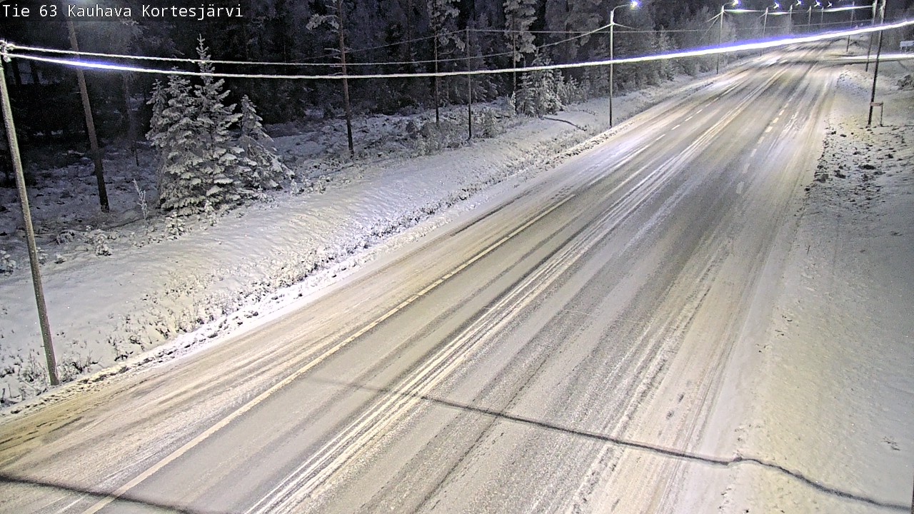 Weather Camera Image Väg 63 Kauhava Kortesjärvi, Kauhava, Etelä-Pohjanmaa