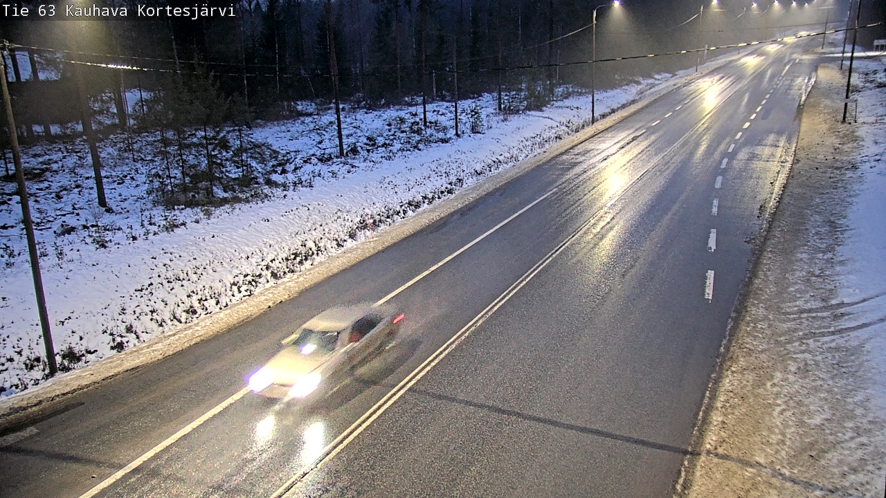 Weather Camera Image Road 63 Kauhava Kortesjärvi, Kauhava, Etelä-Pohjanmaa