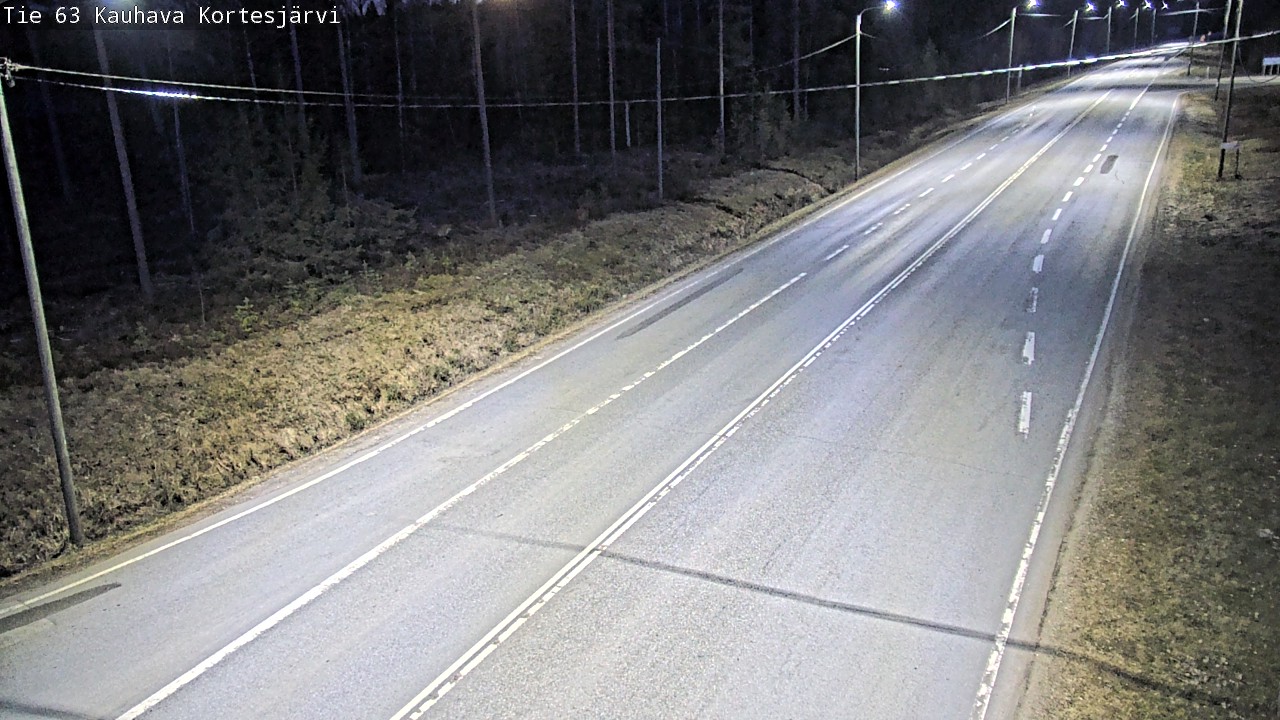 Weather Camera Image Road 63 Kauhava Kortesjärvi, Kauhava, Etelä-Pohjanmaa