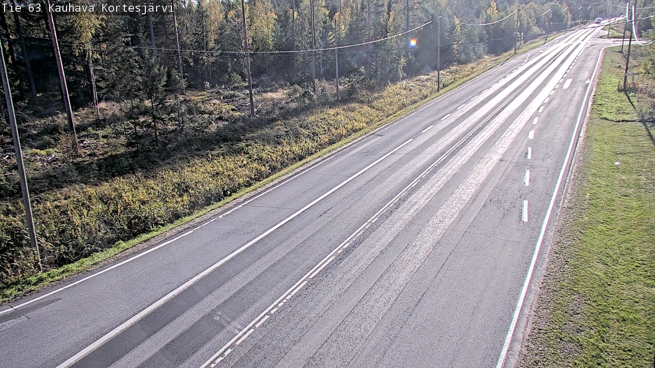 Weather Camera Image Road 63 Kauhava Kortesjärvi, Kauhava, Etelä-Pohjanmaa