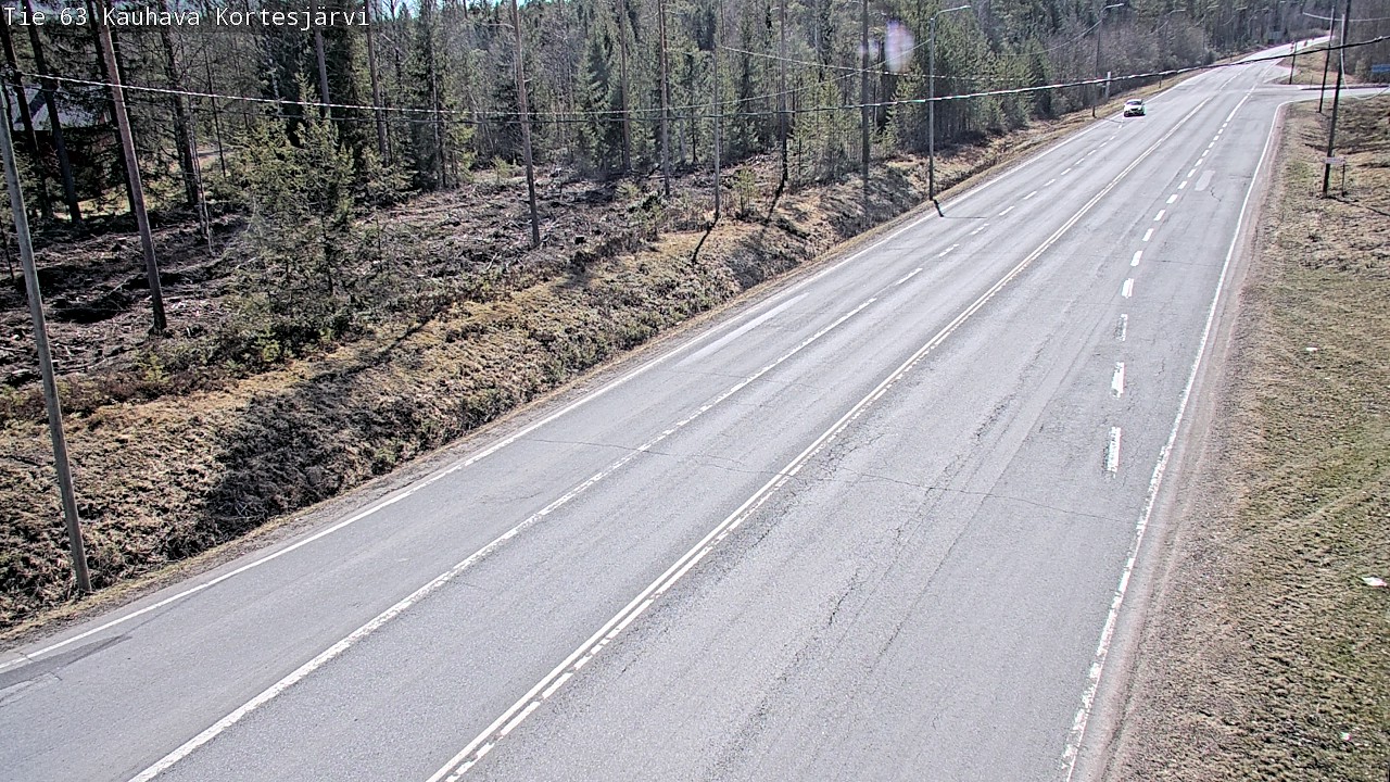 Weather Camera Image Väg 63 Kauhava Kortesjärvi, Kauhava, Etelä-Pohjanmaa