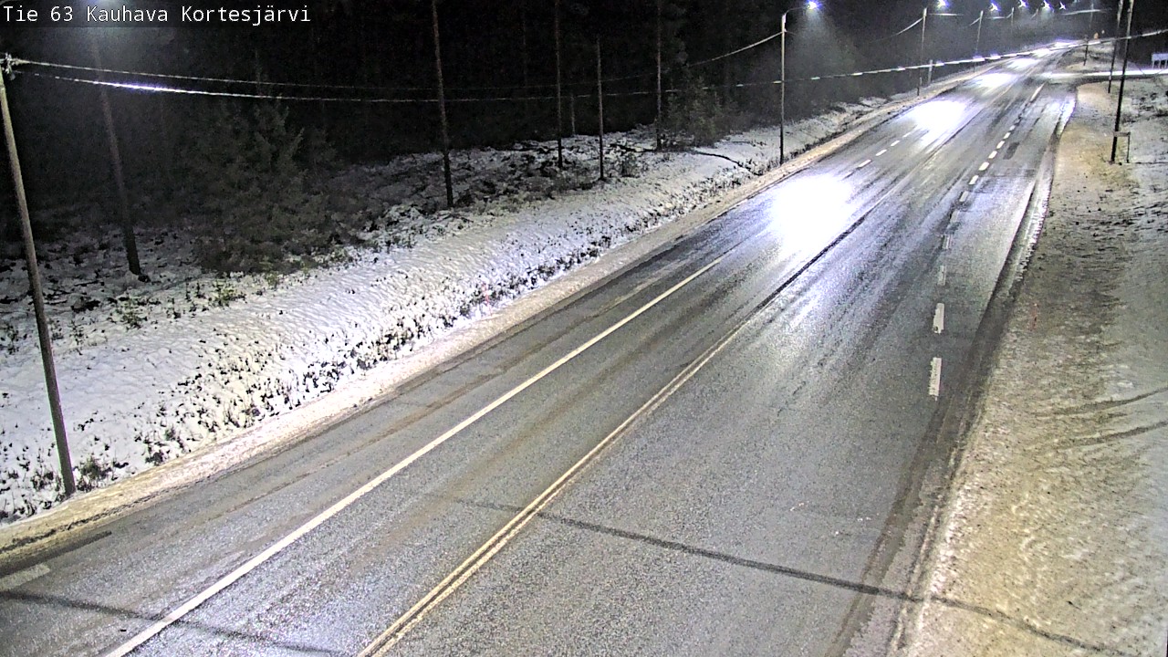Weather Camera Image Road 63 Kauhava Kortesjärvi, Kauhava, Etelä-Pohjanmaa