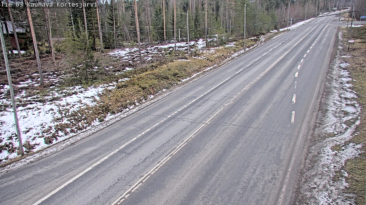 Weather Camera Image Road 63 Kauhava Kortesjärvi, Kauhava, Etelä-Pohjanmaa