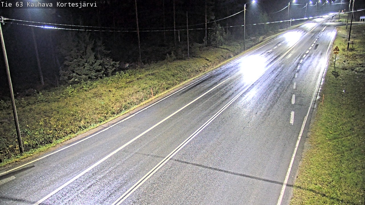 Weather Camera Image Road 63 Kauhava Kortesjärvi, Kauhava, Etelä-Pohjanmaa