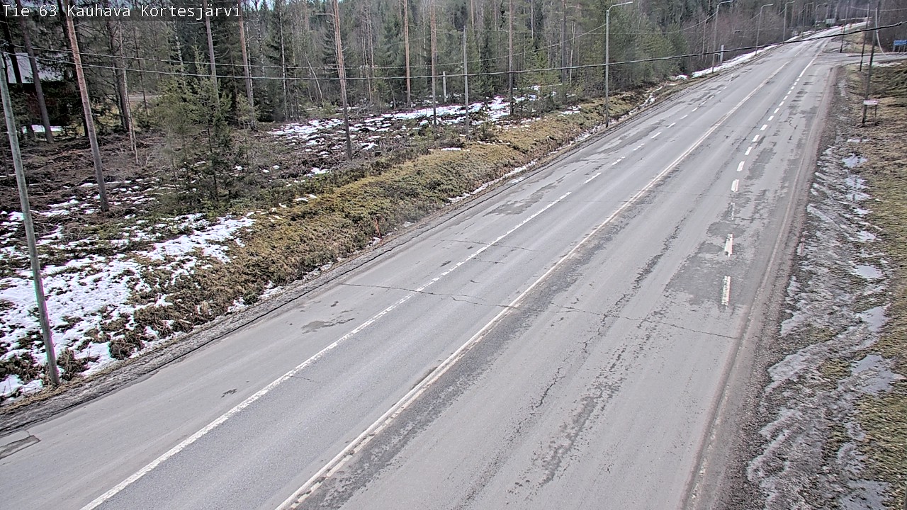 Weather Camera Image Road 63 Kauhava Kortesjärvi, Kauhava, Etelä-Pohjanmaa