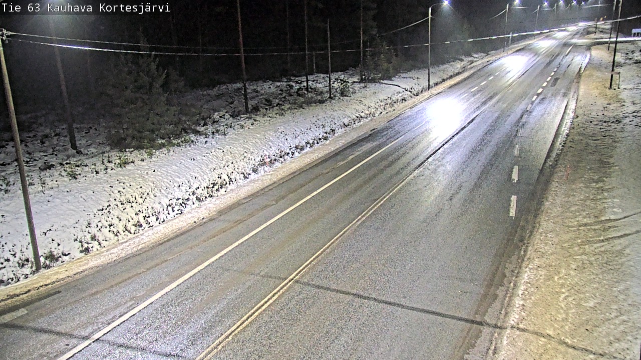 Weather Camera Image Road 63 Kauhava Kortesjärvi, Kauhava, Etelä-Pohjanmaa