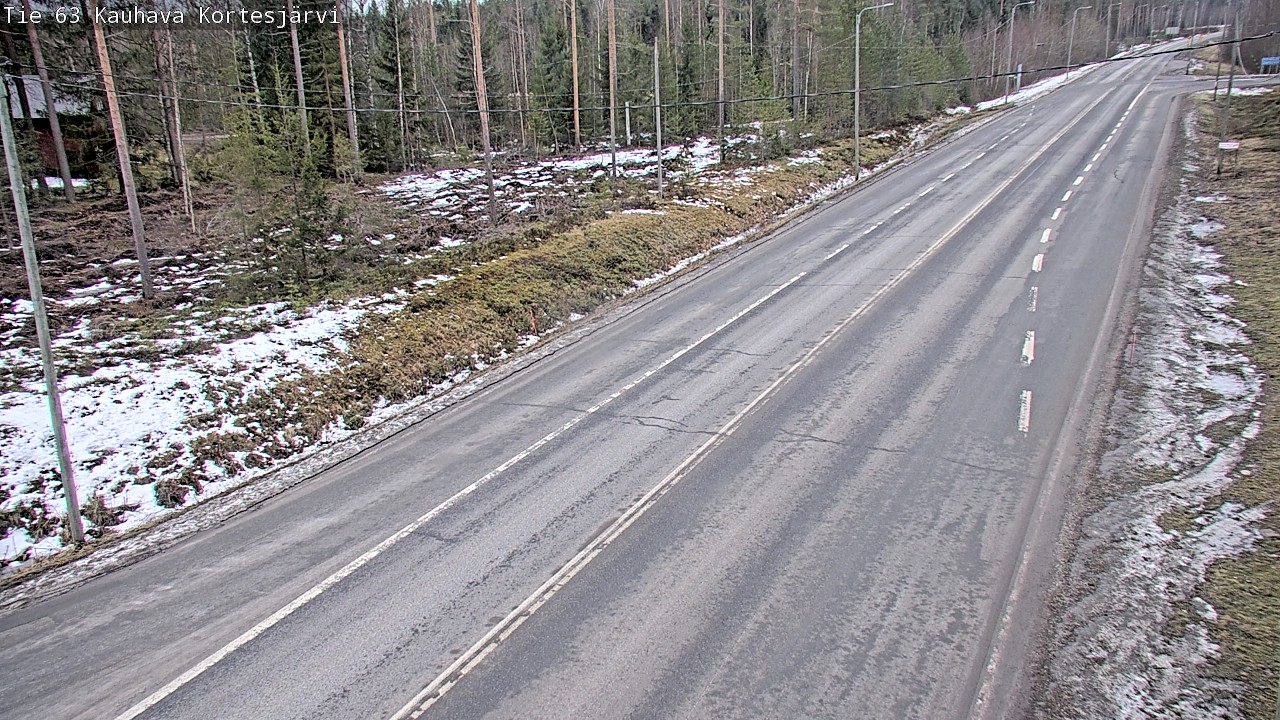 Weather Camera Image Road 63 Kauhava Kortesjärvi, Kauhava, Etelä-Pohjanmaa