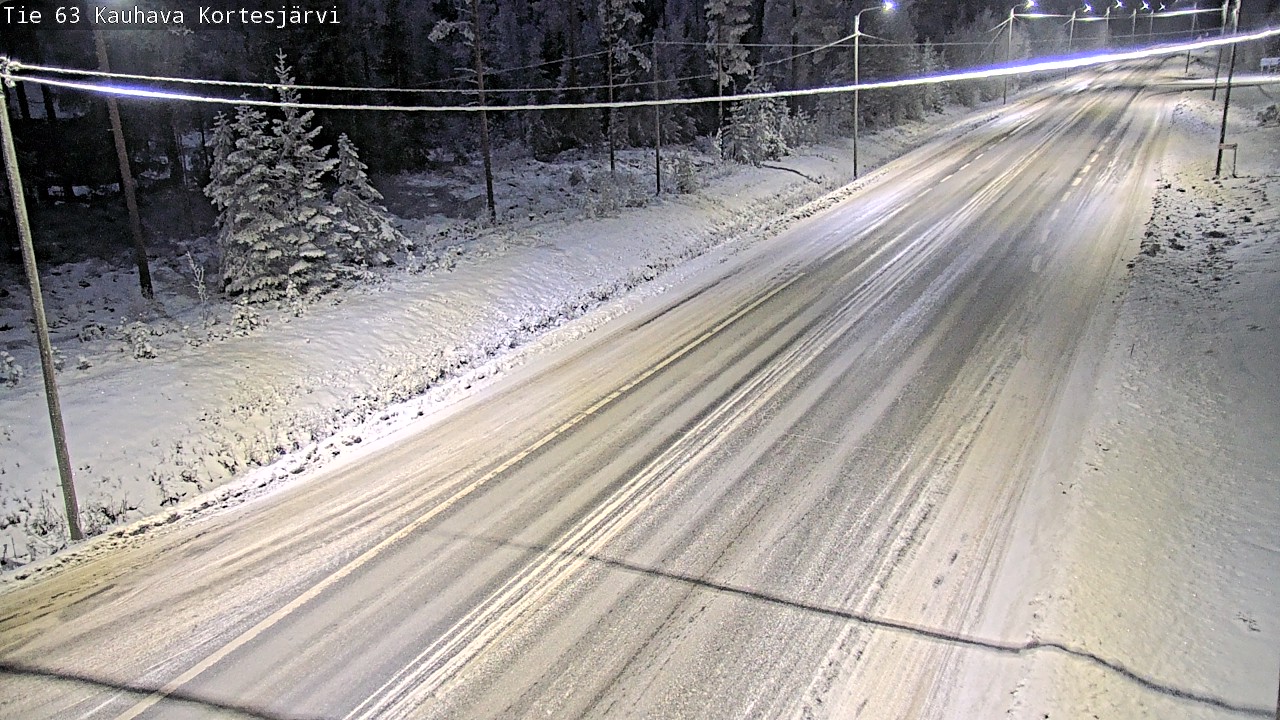 Weather Camera Image Road 63 Kauhava Kortesjärvi, Kauhava, Etelä-Pohjanmaa