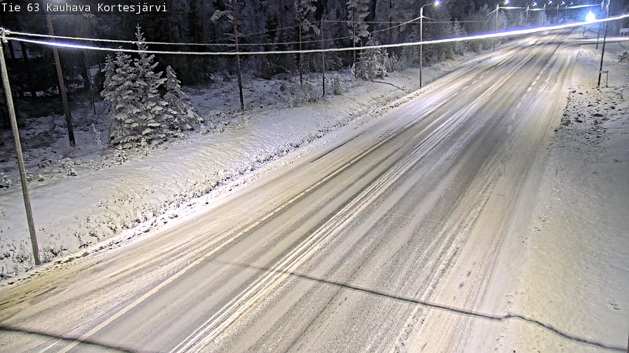 Weather Camera Image Road 63 Kauhava Kortesjärvi, Kauhava, Etelä-Pohjanmaa