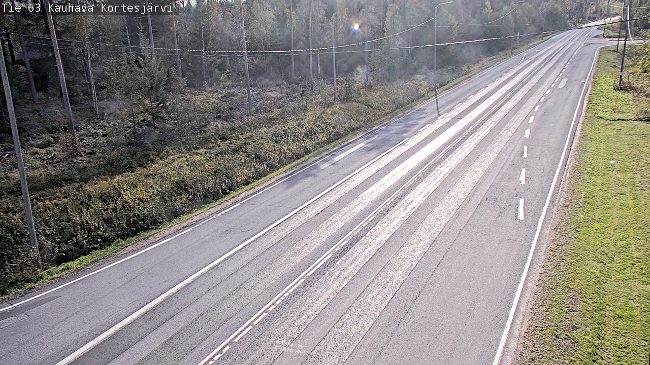 Weather Camera Image Road 63 Kauhava Kortesjärvi, Kauhava, Etelä-Pohjanmaa
