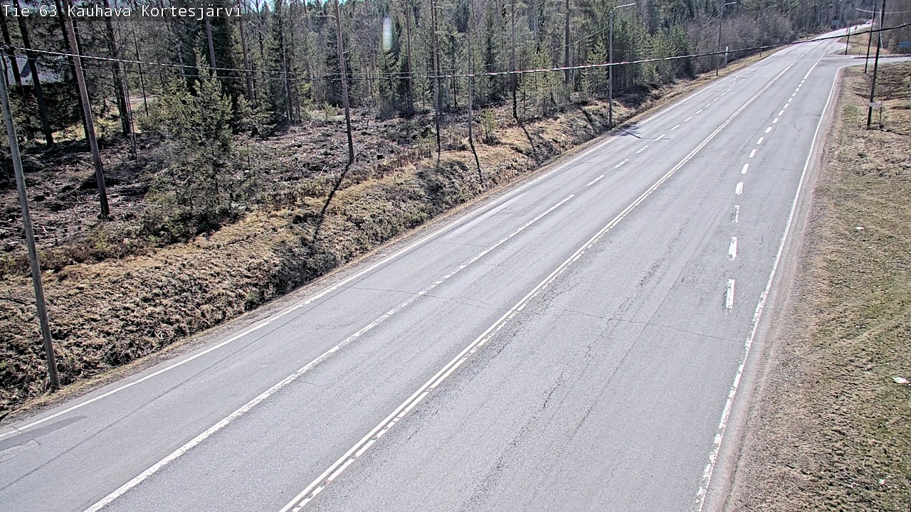 Weather Camera Image Väg 63 Kauhava Kortesjärvi, Kauhava, Etelä-Pohjanmaa