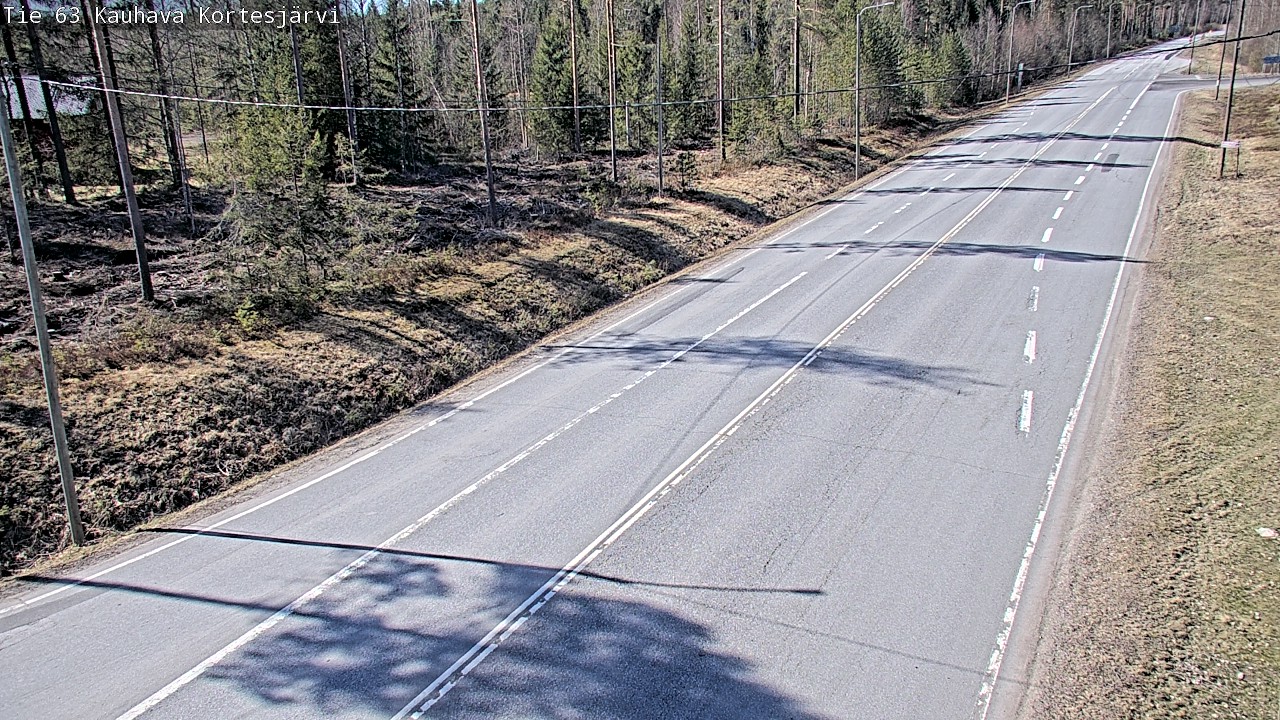 Weather Camera Image Väg 63 Kauhava Kortesjärvi, Kauhava, Etelä-Pohjanmaa
