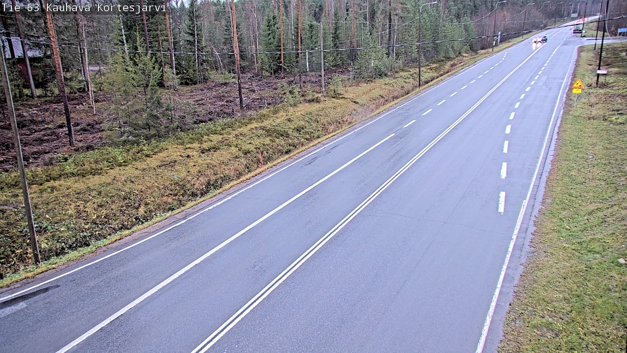 Weather Camera Image Road 63 Kauhava Kortesjärvi, Kauhava, Etelä-Pohjanmaa