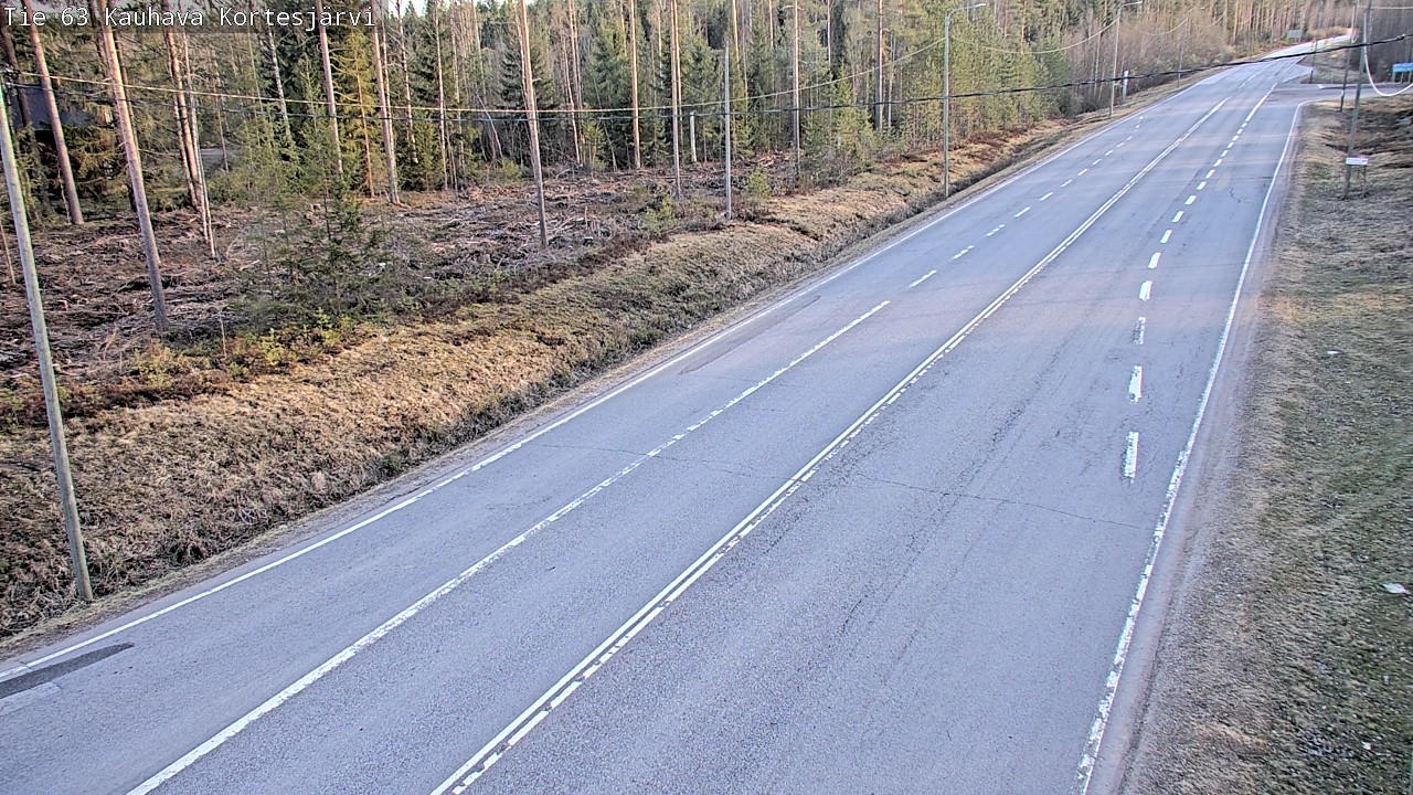 Weather Camera Image Väg 63 Kauhava Kortesjärvi, Kauhava, Etelä-Pohjanmaa