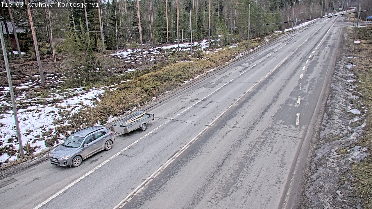 Weather Camera Image Road 63 Kauhava Kortesjärvi, Kauhava, Etelä-Pohjanmaa