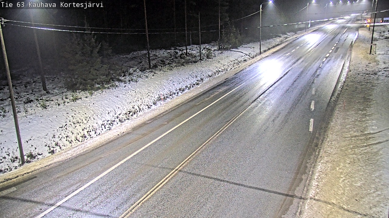 Weather Camera Image Road 63 Kauhava Kortesjärvi, Kauhava, Etelä-Pohjanmaa