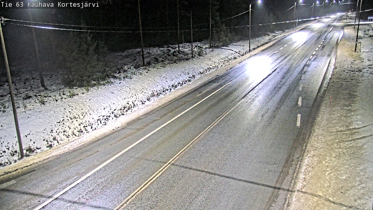 Weather Camera Image Road 63 Kauhava Kortesjärvi, Kauhava, Etelä-Pohjanmaa