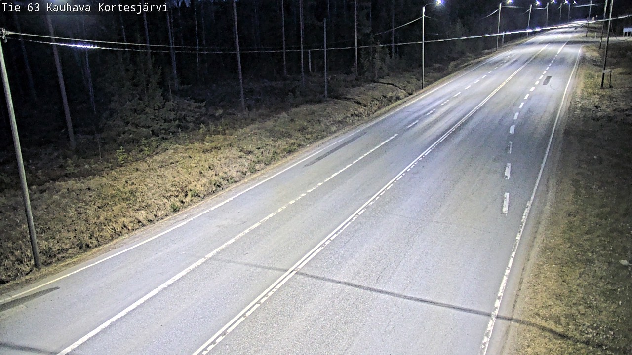 Weather Camera Image Väg 63 Kauhava Kortesjärvi, Kauhava, Etelä-Pohjanmaa