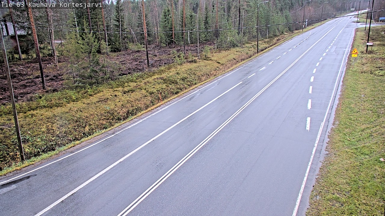 Weather Camera Image Road 63 Kauhava Kortesjärvi, Kauhava, Etelä-Pohjanmaa