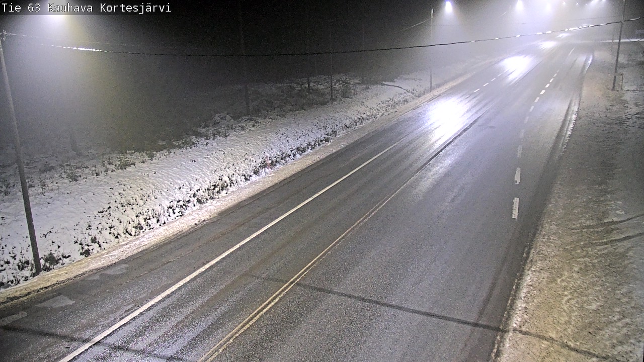 Weather Camera Image Road 63 Kauhava Kortesjärvi, Kauhava, Etelä-Pohjanmaa