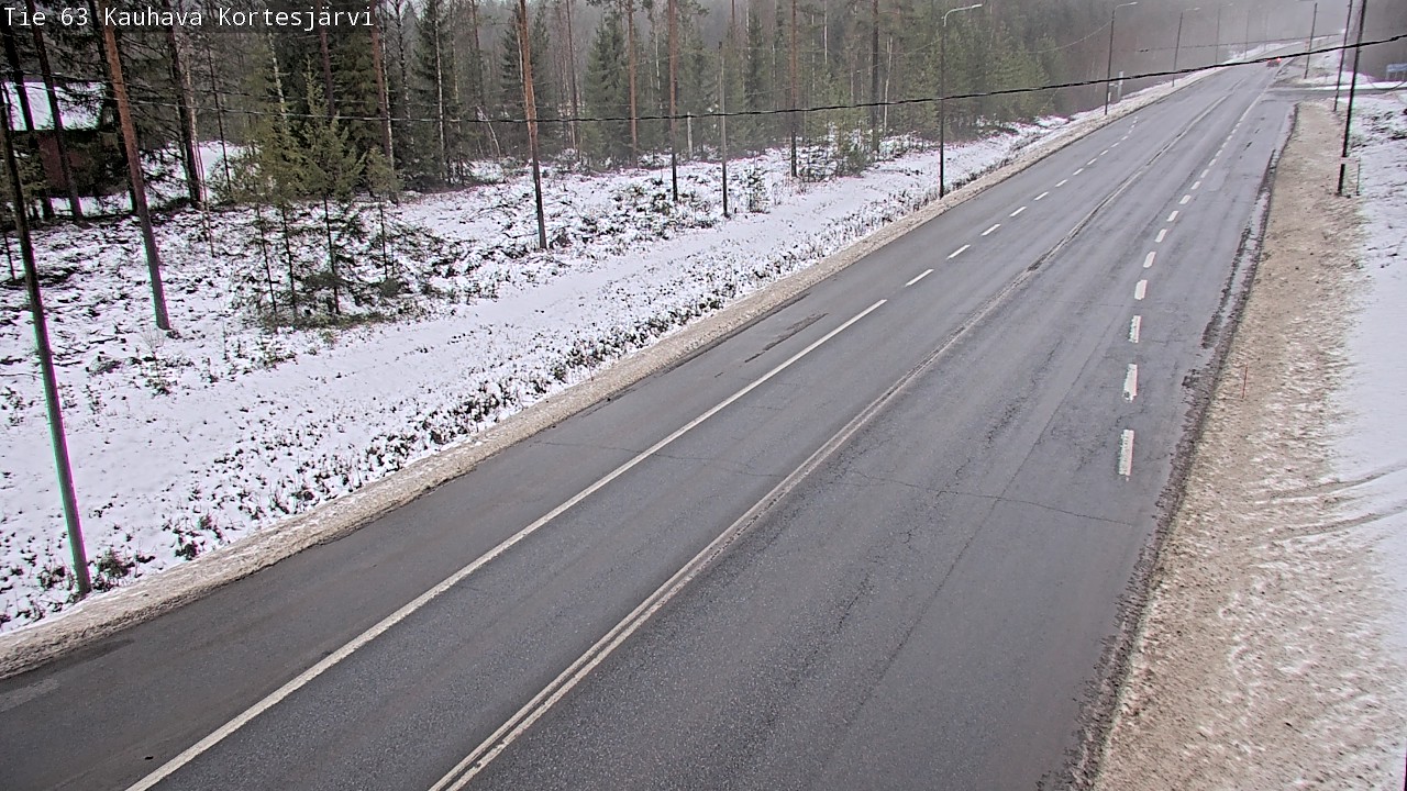 Weather Camera Image Road 63 Kauhava Kortesjärvi, Kauhava, Etelä-Pohjanmaa