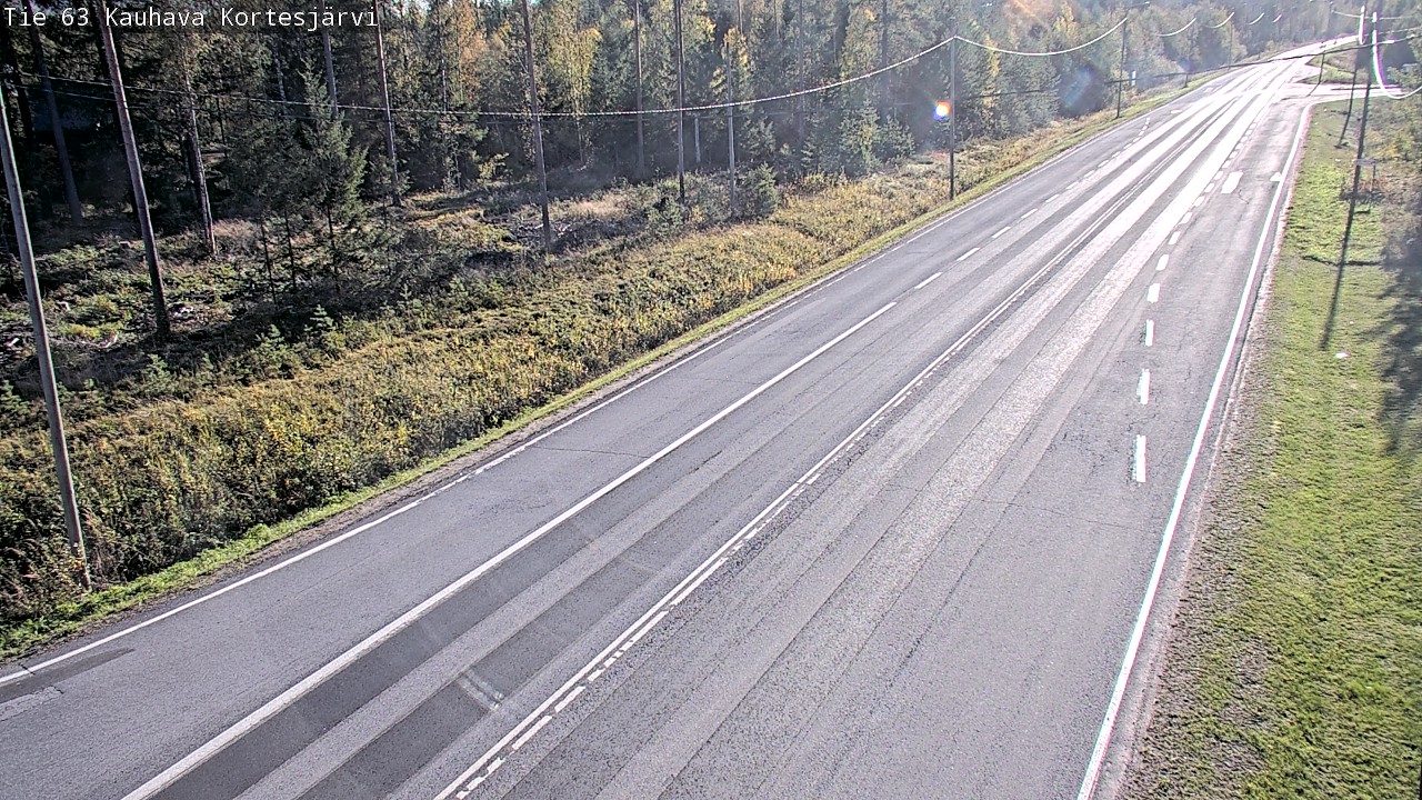 Weather Camera Image Road 63 Kauhava Kortesjärvi, Kauhava, Etelä-Pohjanmaa