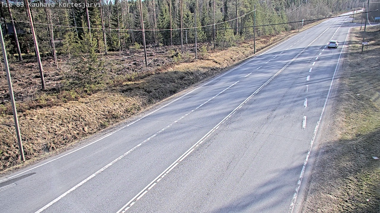 Weather Camera Image Väg 63 Kauhava Kortesjärvi, Kauhava, Etelä-Pohjanmaa