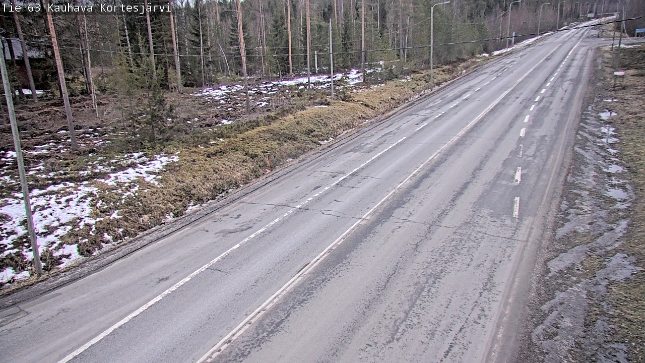 Weather Camera Image Road 63 Kauhava Kortesjärvi, Kauhava, Etelä-Pohjanmaa