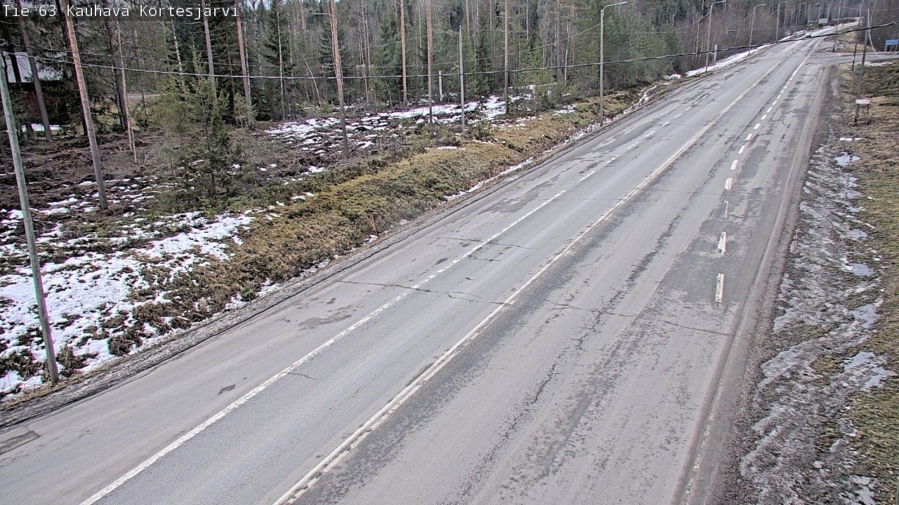 Weather Camera Image Road 63 Kauhava Kortesjärvi, Kauhava, Etelä-Pohjanmaa