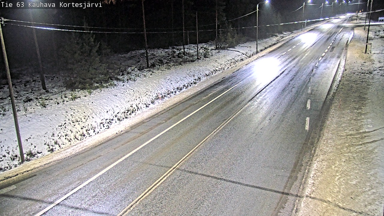 Weather Camera Image Road 63 Kauhava Kortesjärvi, Kauhava, Etelä-Pohjanmaa