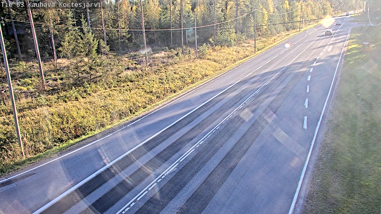 Weather Camera Image Road 63 Kauhava Kortesjärvi, Kauhava, Etelä-Pohjanmaa