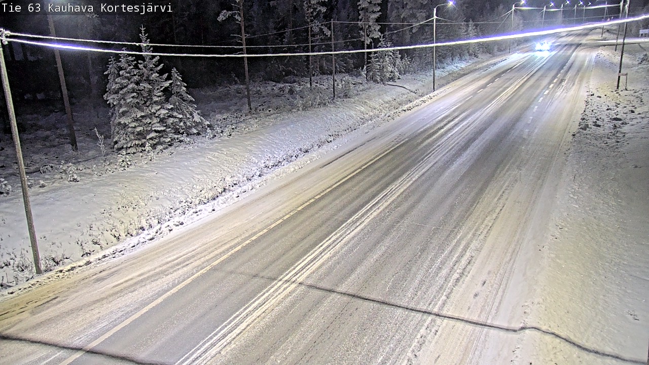 Weather Camera Image Road 63 Kauhava Kortesjärvi, Kauhava, Etelä-Pohjanmaa