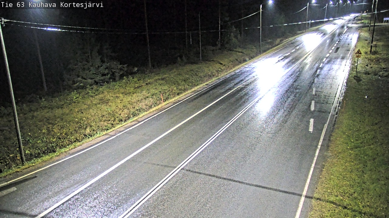 Weather Camera Image Road 63 Kauhava Kortesjärvi, Kauhava, Etelä-Pohjanmaa
