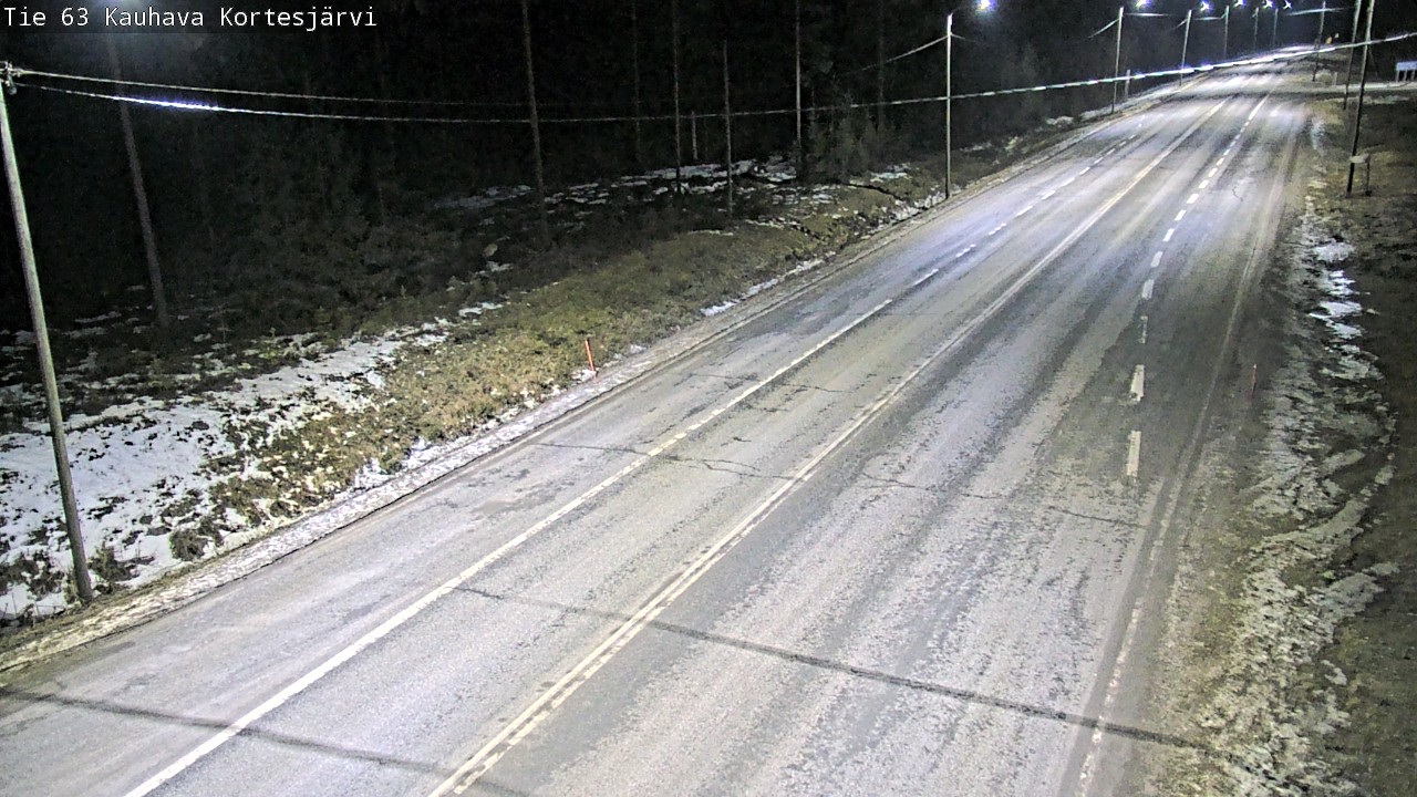 Weather Camera Image Road 63 Kauhava Kortesjärvi, Kauhava, Etelä-Pohjanmaa