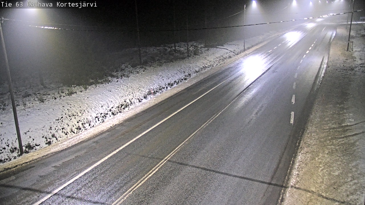 Weather Camera Image Road 63 Kauhava Kortesjärvi, Kauhava, Etelä-Pohjanmaa