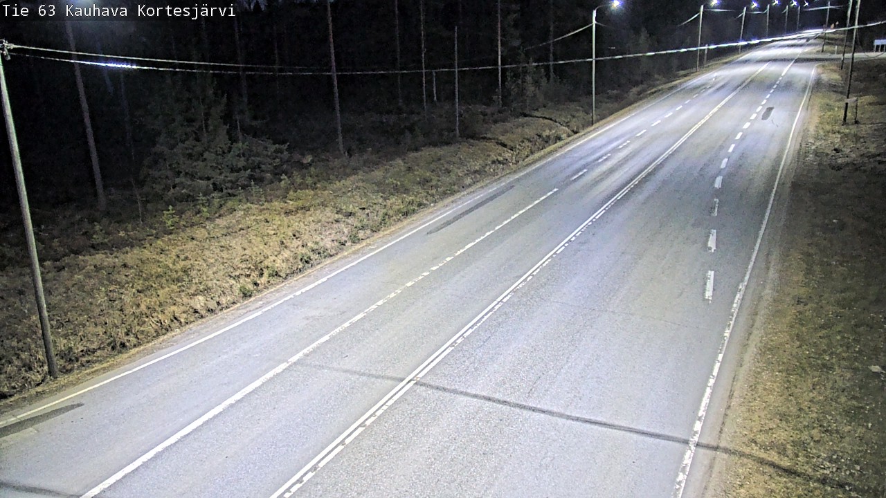 Weather Camera Image Road 63 Kauhava Kortesjärvi, Kauhava, Etelä-Pohjanmaa