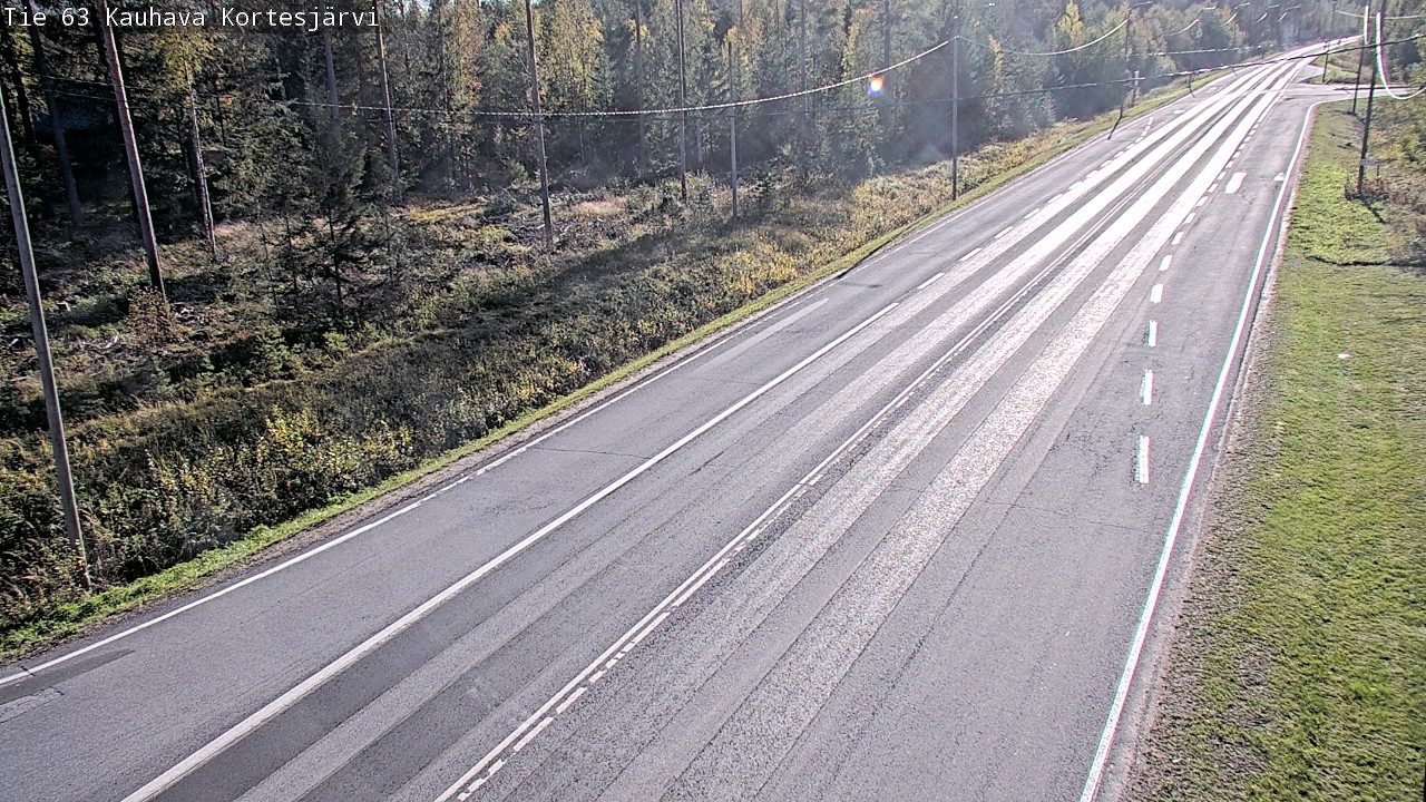 Weather Camera Image Road 63 Kauhava Kortesjärvi, Kauhava, Etelä-Pohjanmaa