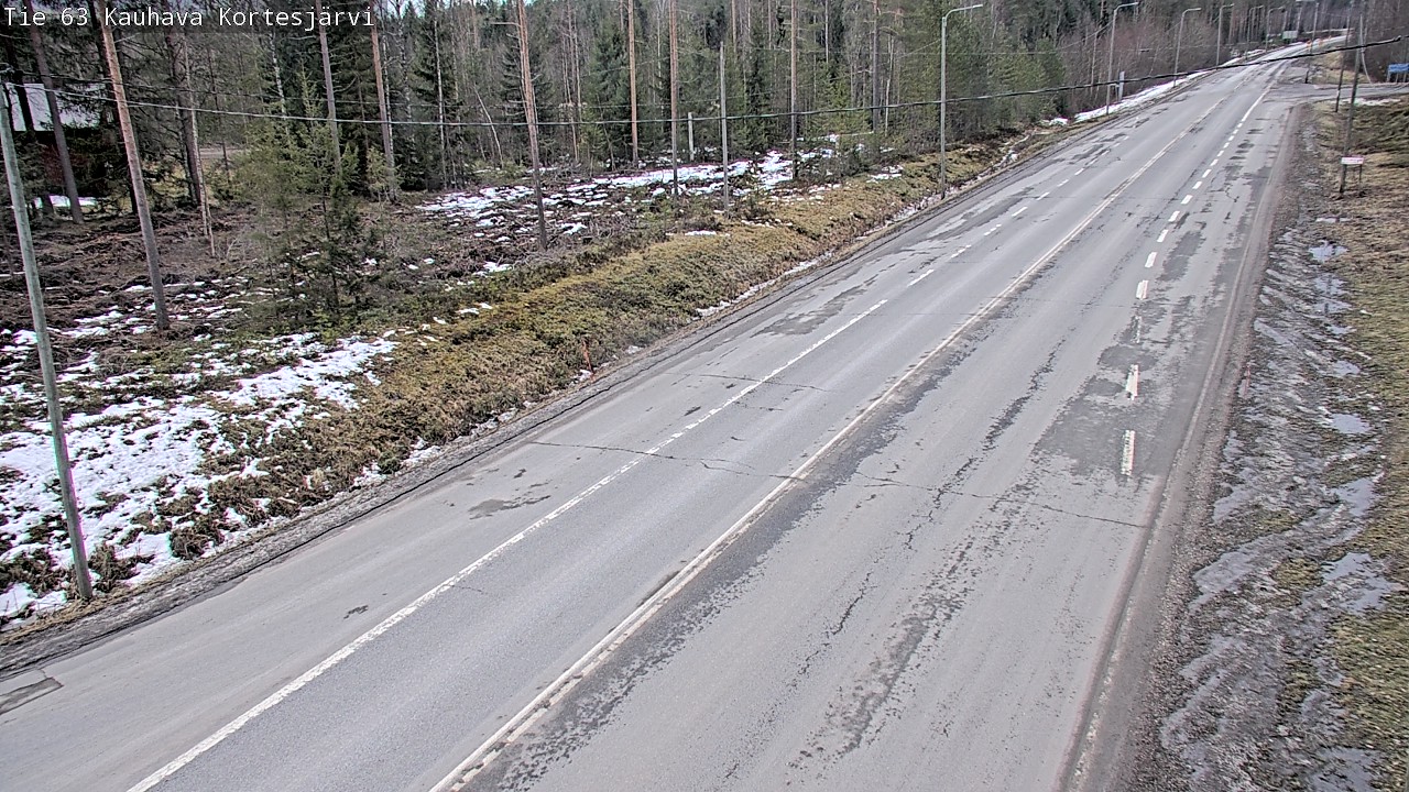 Weather Camera Image Road 63 Kauhava Kortesjärvi, Kauhava, Etelä-Pohjanmaa