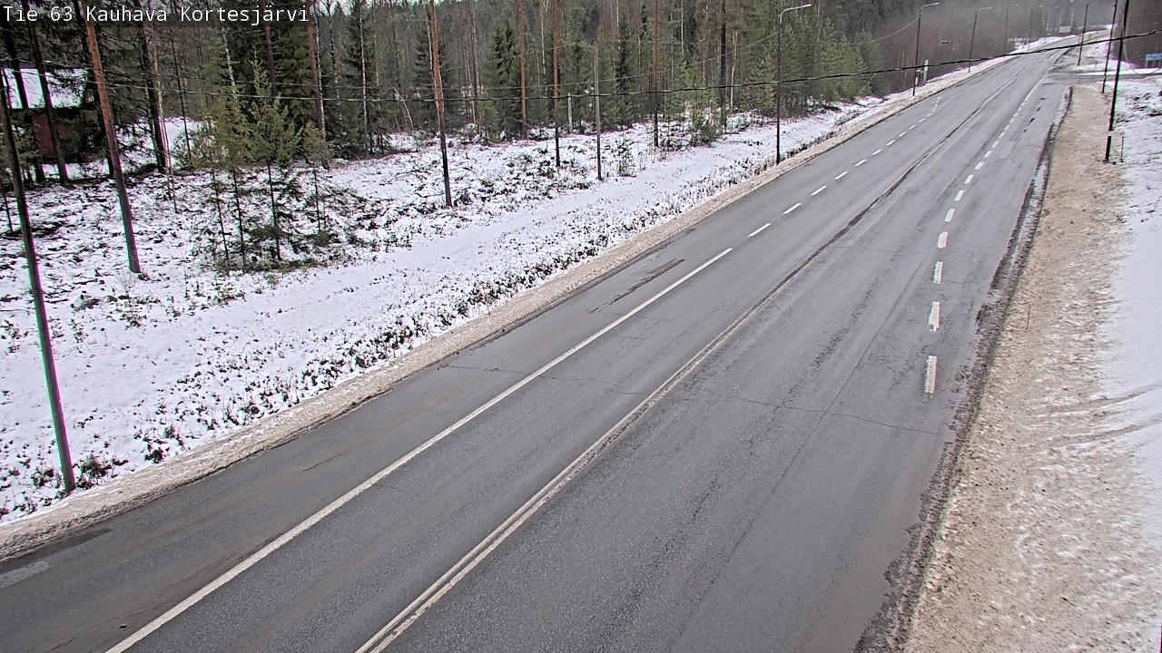 Weather Camera Image Road 63 Kauhava Kortesjärvi, Kauhava, Etelä-Pohjanmaa