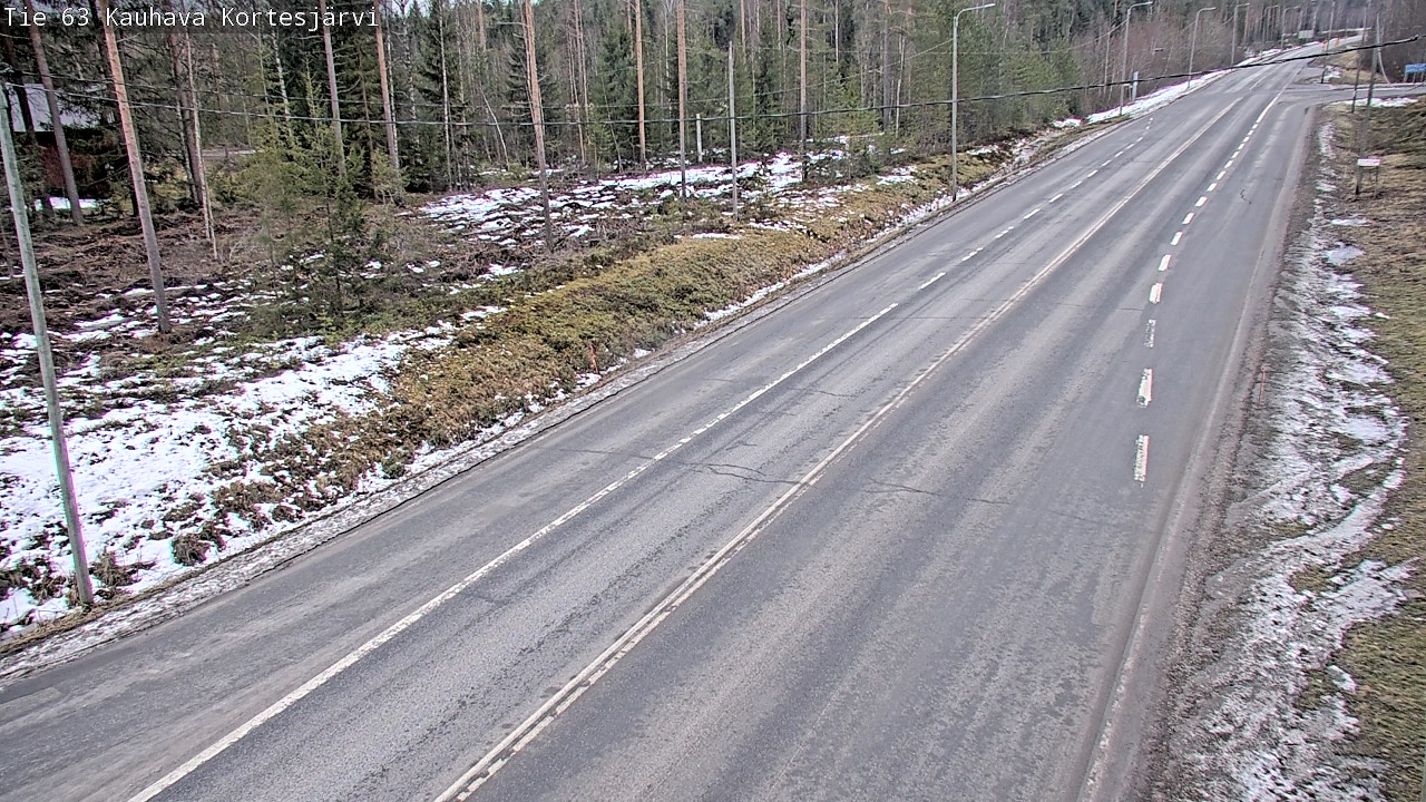 Weather Camera Image Road 63 Kauhava Kortesjärvi, Kauhava, Etelä-Pohjanmaa