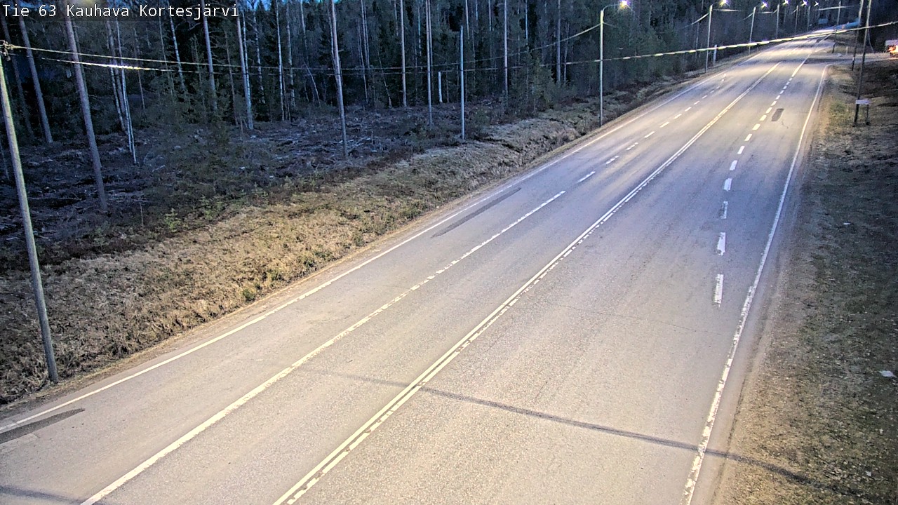 Weather Camera Image Väg 63 Kauhava Kortesjärvi, Kauhava, Etelä-Pohjanmaa
