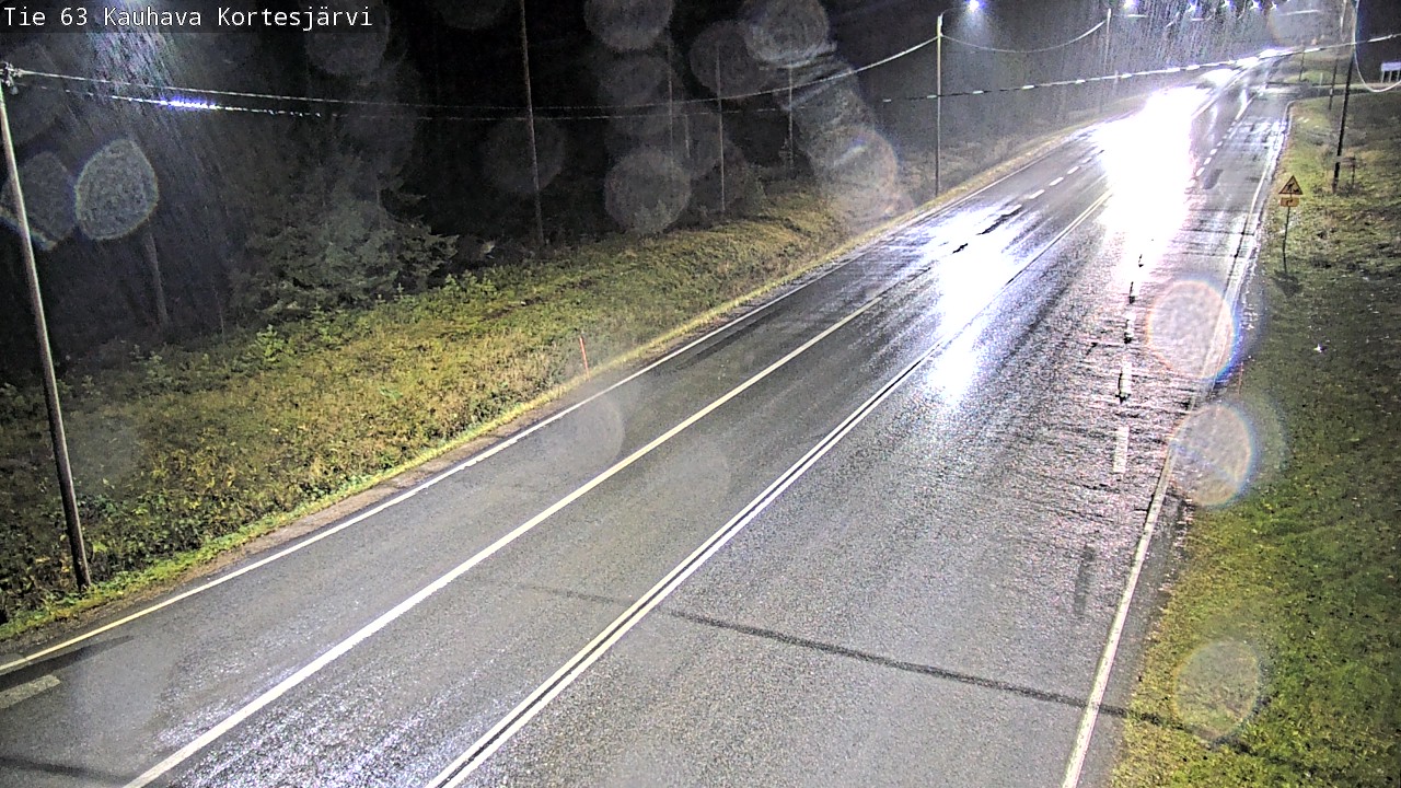 Weather Camera Image Road 63 Kauhava Kortesjärvi, Kauhava, Etelä-Pohjanmaa