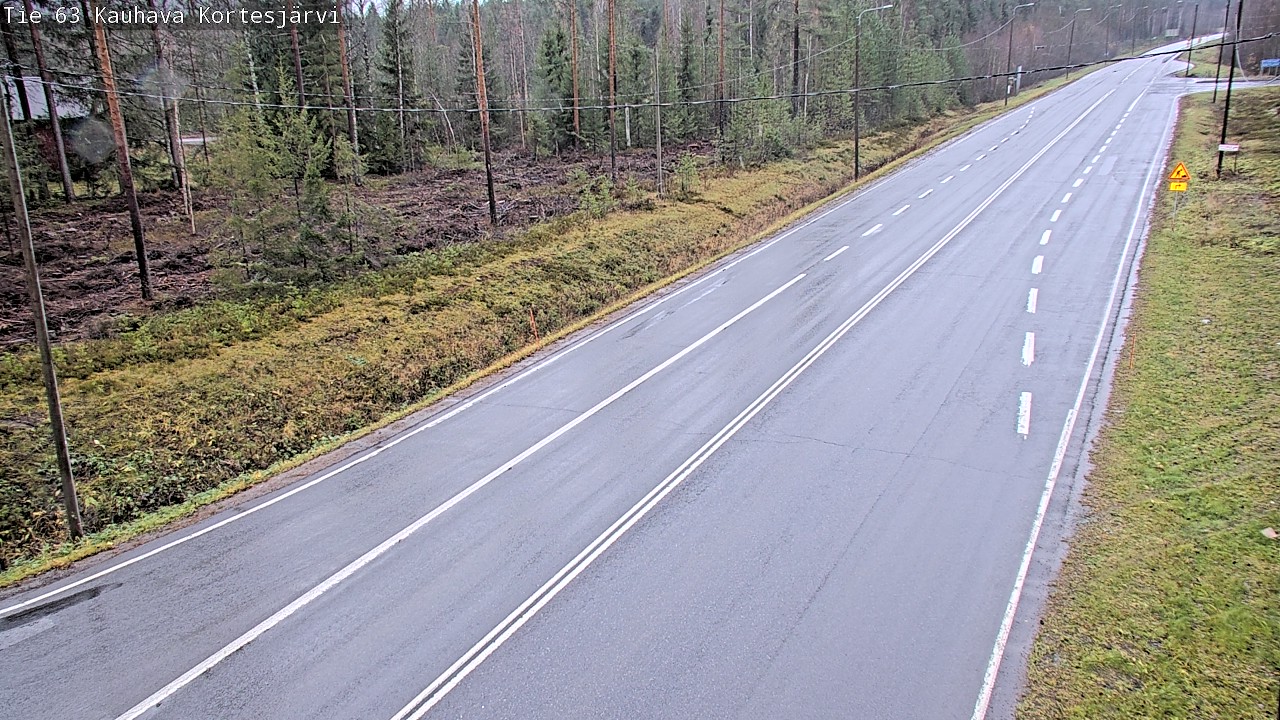 Weather Camera Image Road 63 Kauhava Kortesjärvi, Kauhava, Etelä-Pohjanmaa