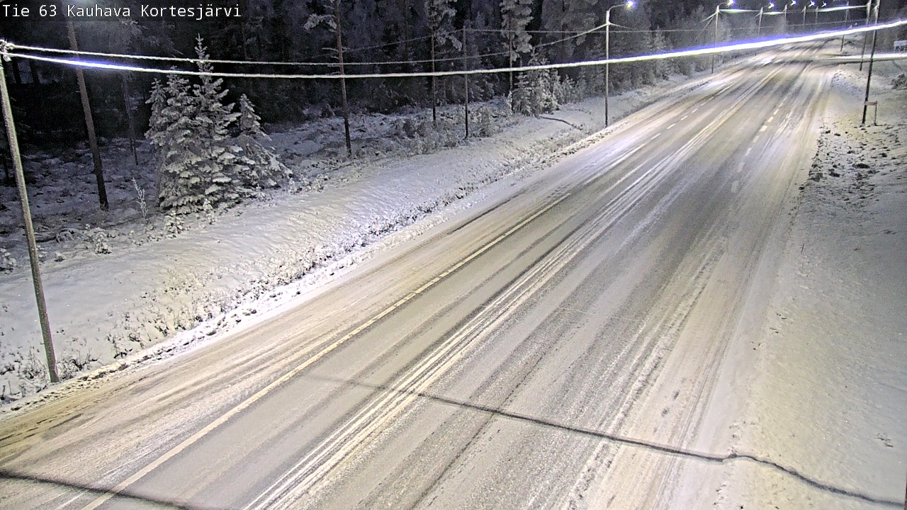 Weather Camera Image Väg 63 Kauhava Kortesjärvi, Kauhava, Etelä-Pohjanmaa