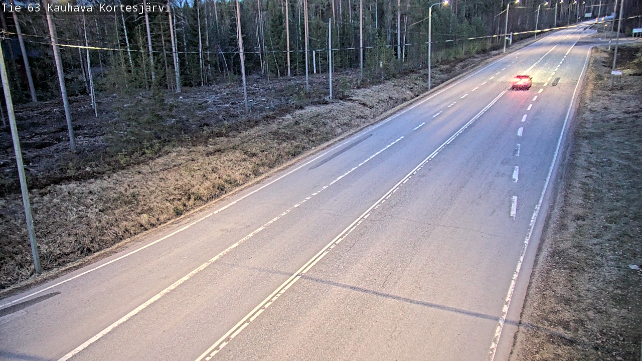 Weather Camera Image Väg 63 Kauhava Kortesjärvi, Kauhava, Etelä-Pohjanmaa