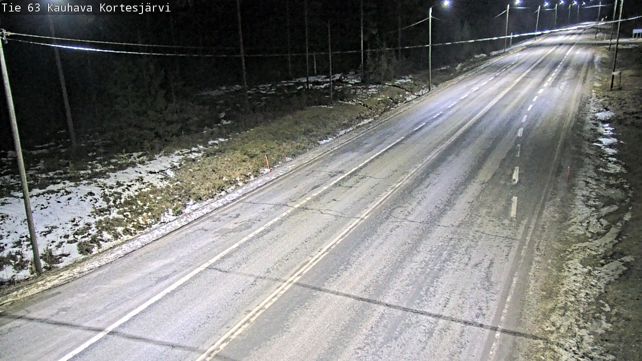 Weather Camera Image Road 63 Kauhava Kortesjärvi, Kauhava, Etelä-Pohjanmaa
