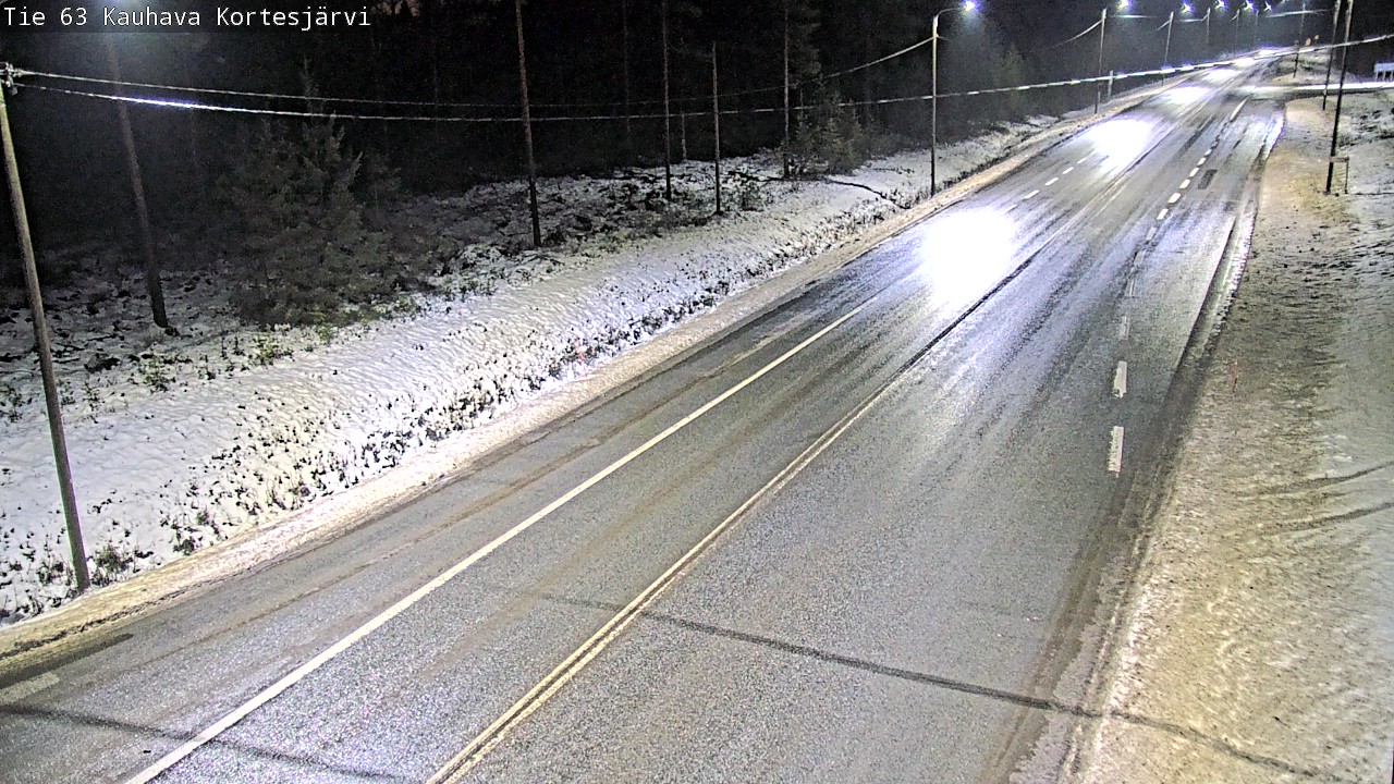 Weather Camera Image Road 63 Kauhava Kortesjärvi, Kauhava, Etelä-Pohjanmaa