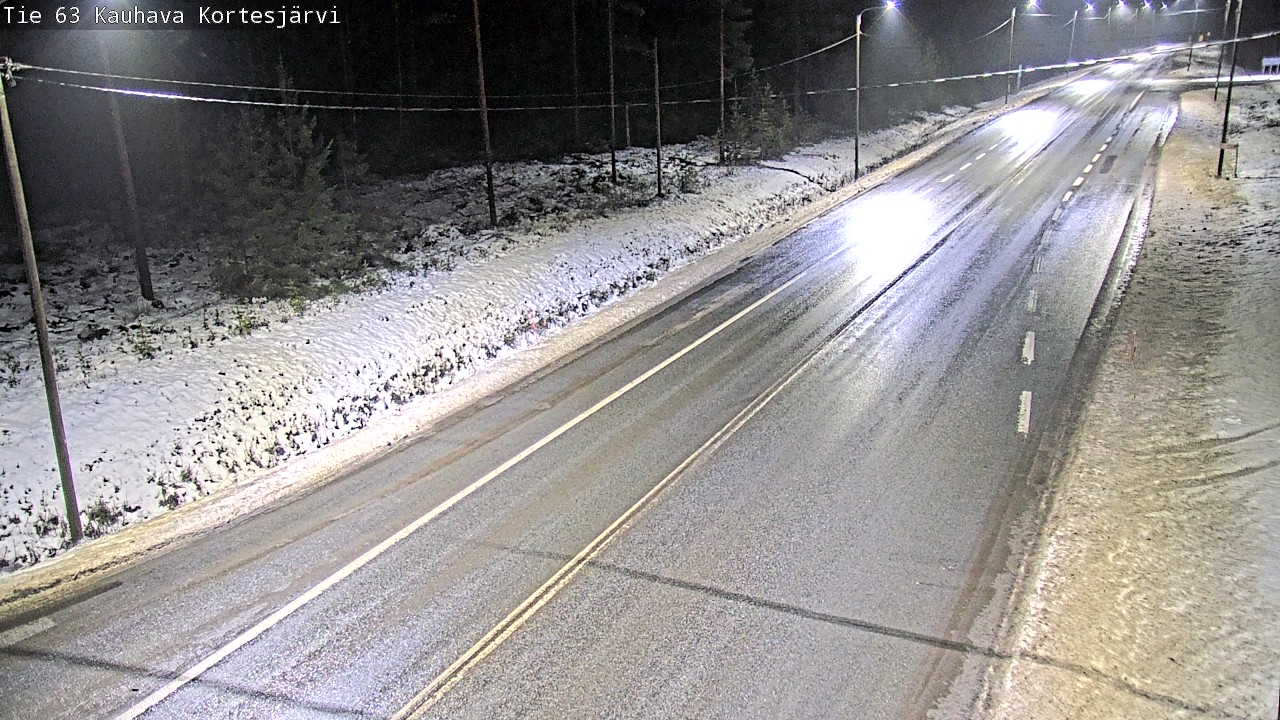Weather Camera Image Road 63 Kauhava Kortesjärvi, Kauhava, Etelä-Pohjanmaa