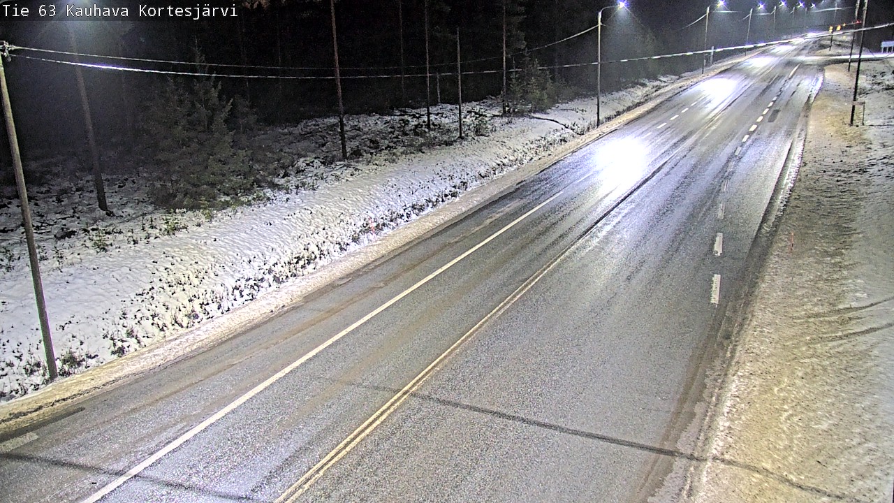 Weather Camera Image Road 63 Kauhava Kortesjärvi, Kauhava, Etelä-Pohjanmaa