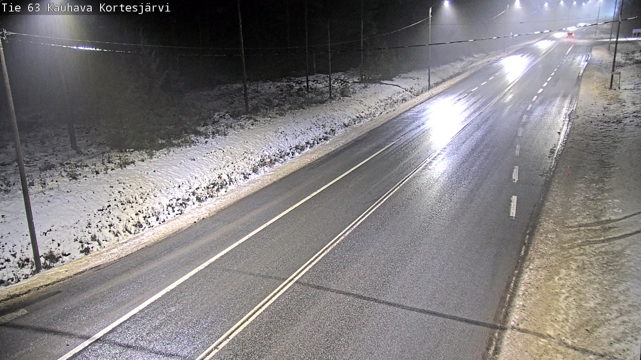 Weather Camera Image Road 63 Kauhava Kortesjärvi, Kauhava, Etelä-Pohjanmaa